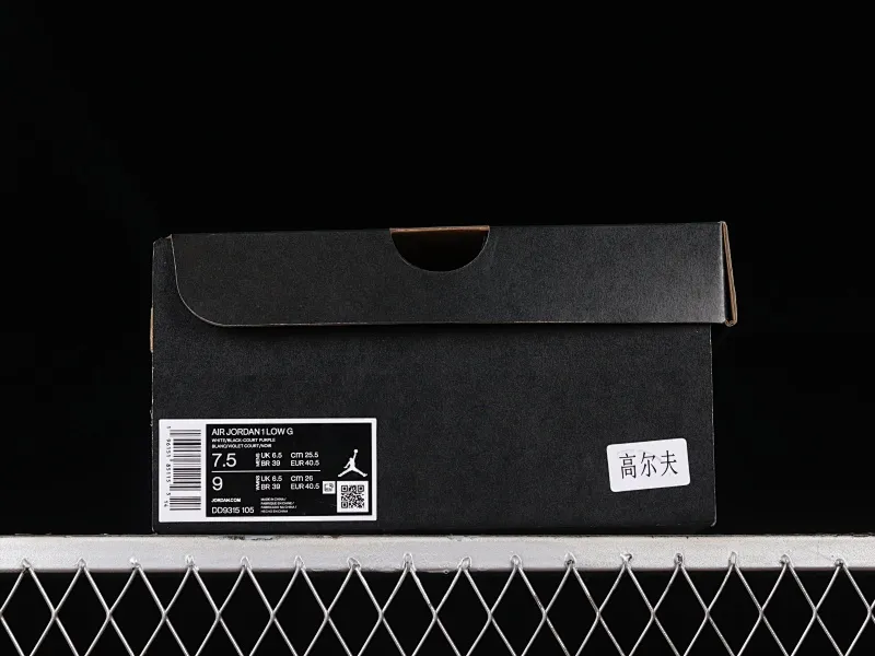 All categories Air Jordan Jordan series basketball shoes Air Jordan 1 Low G version pure original Air Jordan 1 Low Golf "White Purple" AJ1 Joe 1 new golf version white and purple color DD9315-105